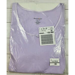 Dreams Co., T-Shirt, Lavendar, 100% Cotton, Women's Size 6X, New in Pkg.